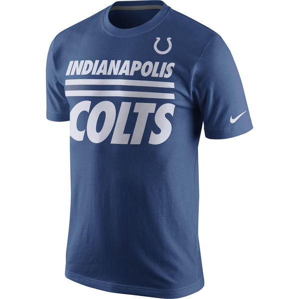 Men NFL Indianapolis Colts Nike Team Stripe TShirt Royal->nfl t-shirts->Sports Accessory